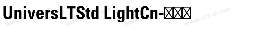 UniversLTStd LightCn字体转换